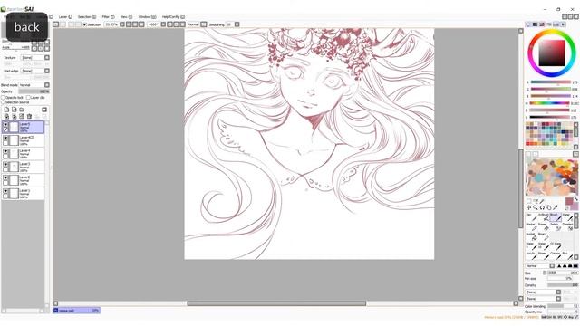 Nessa | quick digital sketch in SAI смотреть онлайн