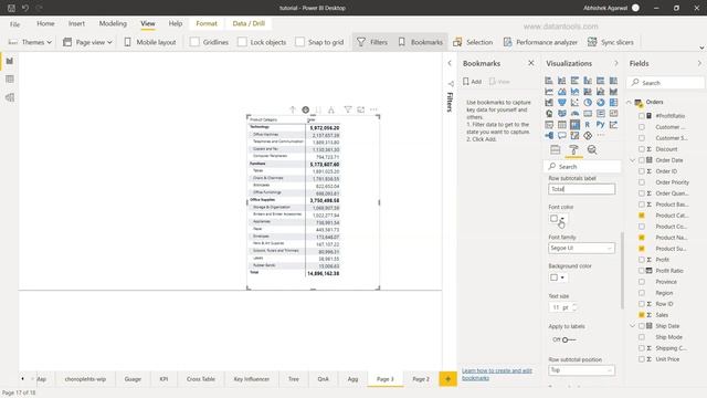 Power BI Totals and Subtotals in Matrix or PivotTable смотреть онлайн