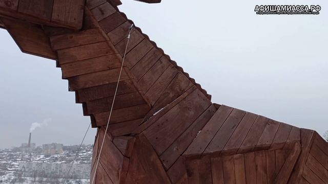 Деревянная скульптура Сохатый Великан Достопримечательности Златоуст смотреть онлайн