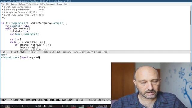 BrickSort in Java and Kotlin with Clojure interop смотреть онлайн