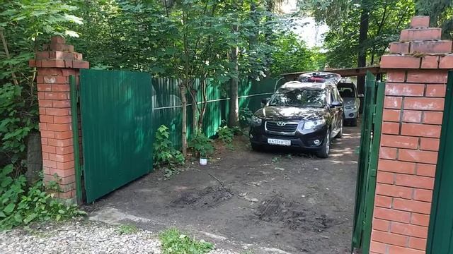 Автоматические ворота и забор из профнастила смотреть онлайн