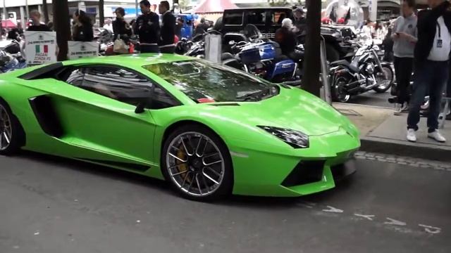 Lamborghini Aventador exterior and engine sound at The Pilot Parade Le Mans 2013 (www.buhnici.ro) смотреть онлайн
