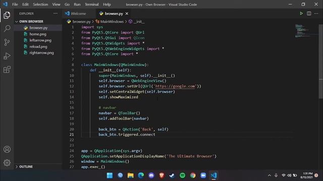 Create Your Own Browser Using Python In Just 40 Lines смотреть онлайн