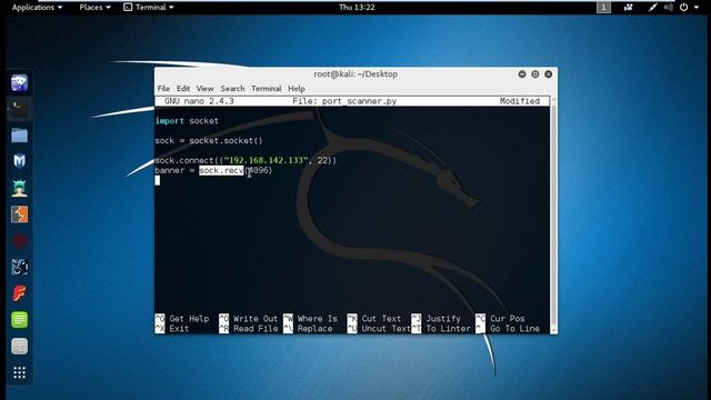 Simple Port Scanner - Part 1 - Python for Penetration Testers смотреть онлайн