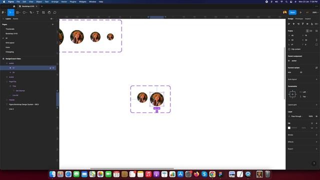 Avatar UI Design in Figma Components using variant features. #figma #uidesign смотреть онлайн