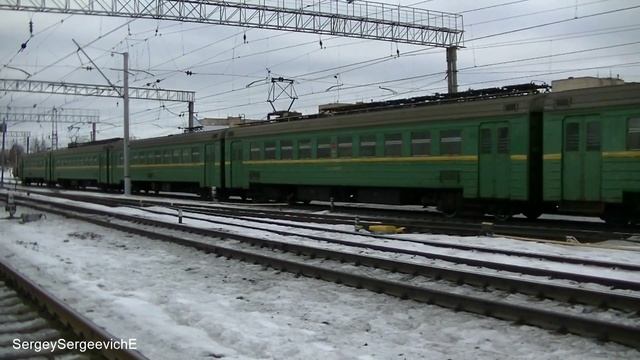 Электропоезд ЭД2Т-0006 станция Чехов смотреть онлайн