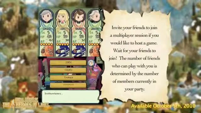 Final Fantasy: The 4 Heroes of Light - Gameplay Movie 4 (Multiplayer) [NA] смотреть онлайн