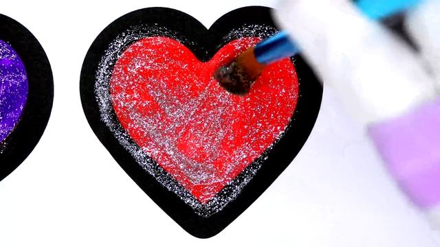 Coloring Hearts Colouring Page, Learn Colors Coloring And Drawing For Kids