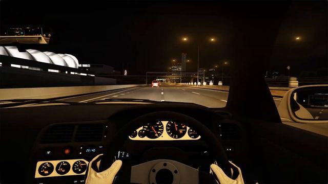 Abflug Nissan Skyline GTR R33 street racing at Shuto w/ traffic / Assetto Corsa gameplay (AC) смотреть онлайн