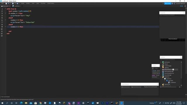 How to make something happen randomly in Roblox Studio! | math.random смотреть онлайн
