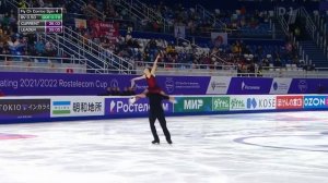 Дарья Павлюченко и Денис Ходыкин. Короткая программа. ГранПри Сочи 2022.