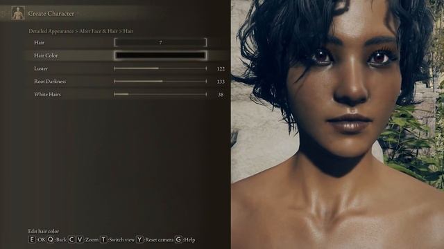 Elden Ring female character creation - pretty black girl смотреть онлайн