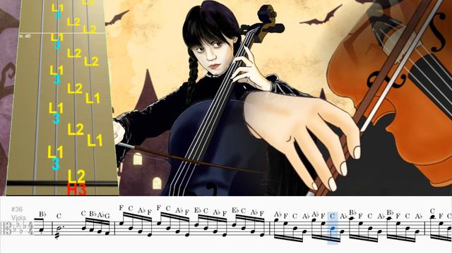 Paint It Black Wednesday Viola Tab & Sheet
