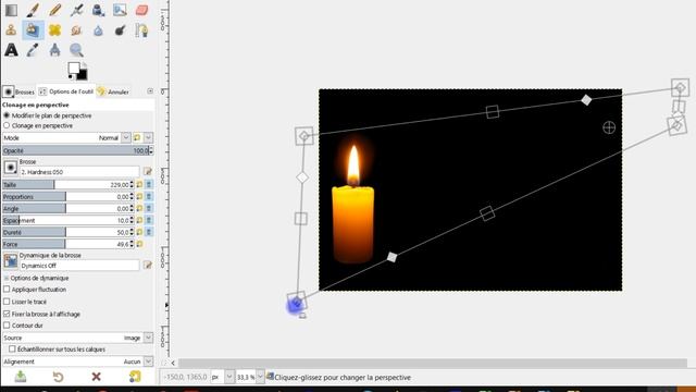 utiliser l'outil de clonage par perspective avec GIMP смотреть онлайн