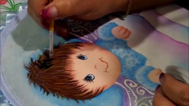 Pintura en Tela - Cbello y Guirnalda Ángel Tortillero смотреть онлайн