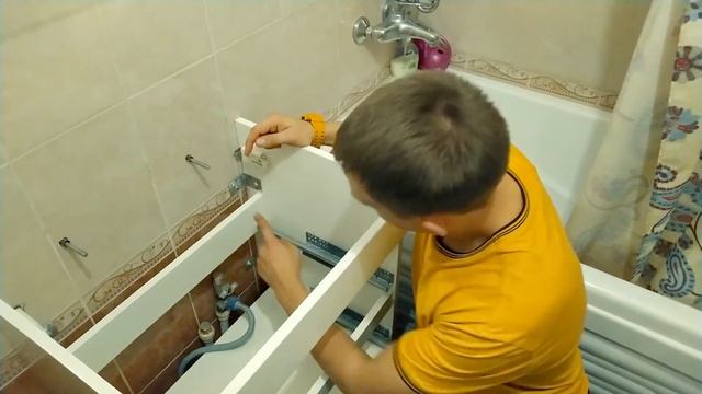 Установка мойки с тумбой смотреть онлайн