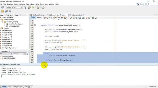 Java Exception Handling смотреть онлайн
