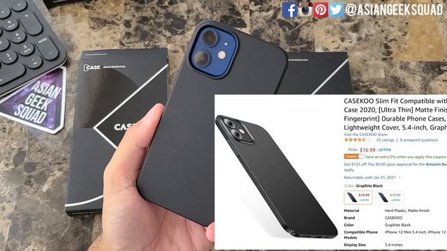 Casekoo iPhone 12 Mini Slim, Clear Case смотреть онлайн