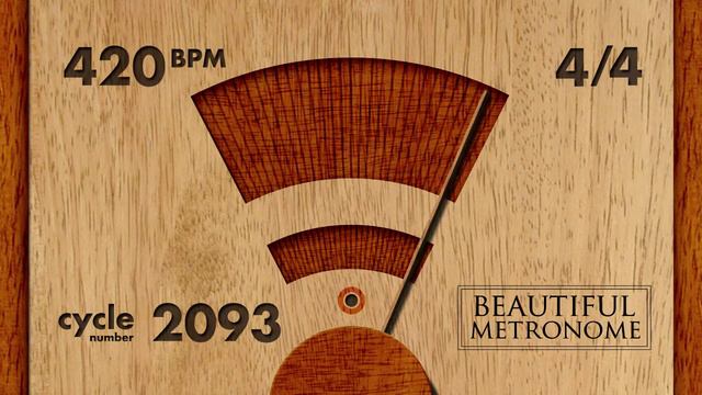 420 BPM 4/4 Wood Metronome HD смотреть онлайн
