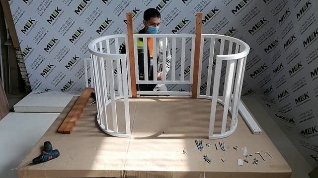 Кроватка детская "ЭННИ" / Инструкция по сборке смотреть онлайн