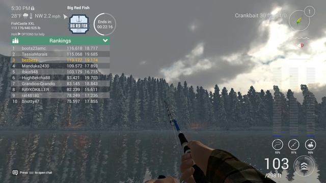 Fishing Planet 1st place White Moose Lake Big Red Fish Competition смотреть онлайн