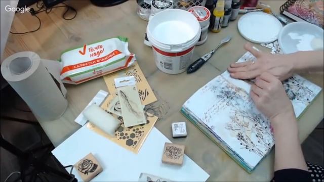 Как использовать грунт Гессо Gesso в Микс Медиа Mixed Media Art: видео урок Натальи Жуковой смотреть онлайн