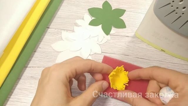 Белоснежная кувшинка из фоамирана! Кувшинка. Повязка. смотреть онлайн