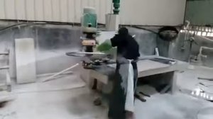 Станок для полировки, шлифовки камня. Коленно-рычажный полировальный станок по камню.