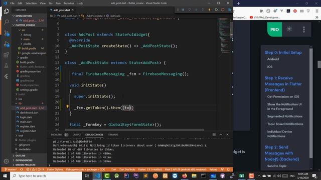 2 - Flutter Advance : Get Device Token And Send First Notification [ Arabic ] смотреть онлайн