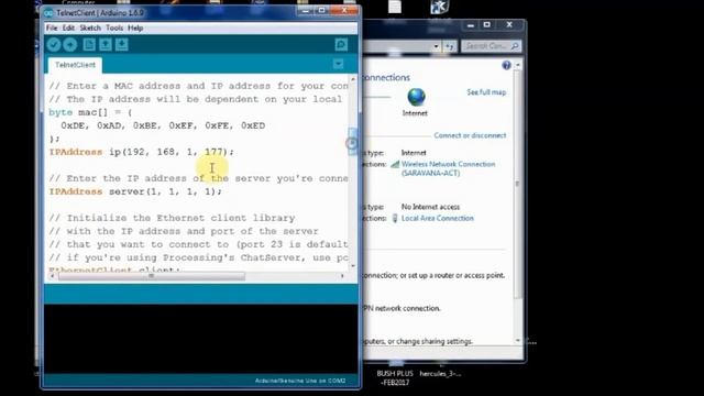 ETHERNET SHIELD- How to connect & use with Laptop instead of direct Router смотреть онлайн