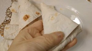 Постный десерт из лаваша с тремя начинками