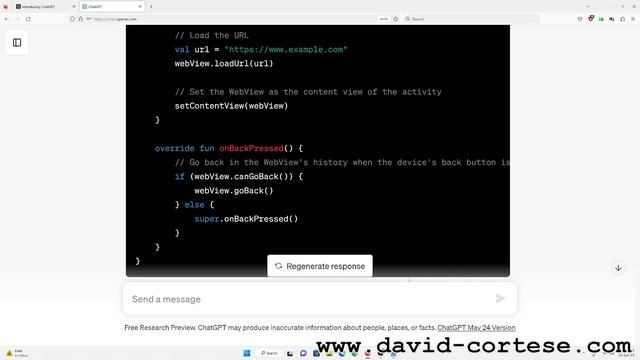 CHATGPT - KOTLIN APP THAT OPENS A URL смотреть онлайн