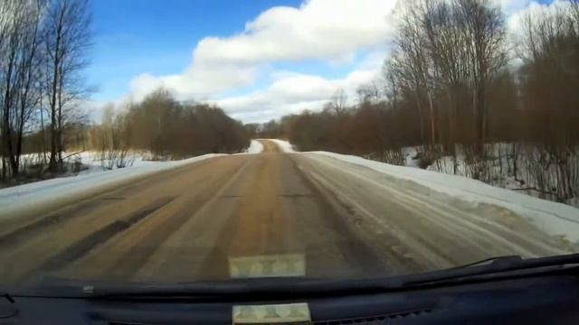 20 3 21  Удомля КАЭС Васильево Котлован Обратно до поворота на Сорокино