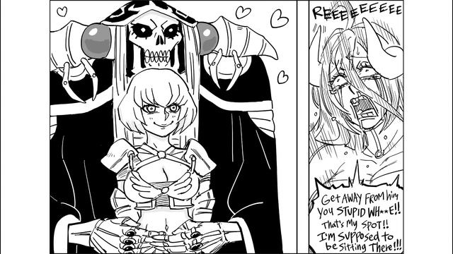 Overlord Ainz Ooal Gown Hugging Clementine| Baalbuddy comic dub смотреть онлайн
