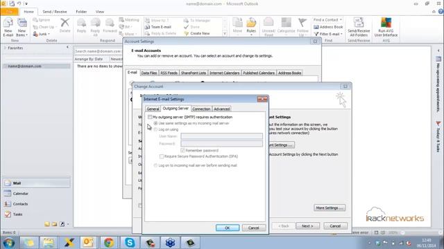 Microsoft Outlook Mail Server Settings смотреть онлайн
