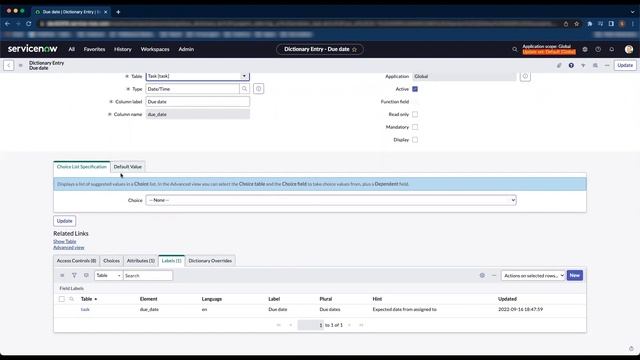 How to Dynamically Set Default Value on Date Field | ServiceNow Tutorial смотреть онлайн