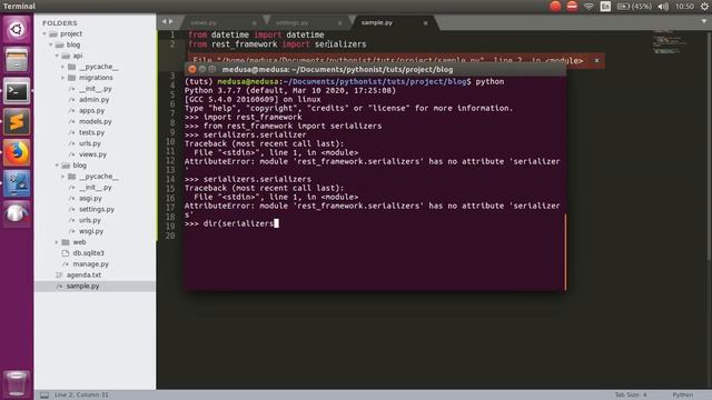 #2 Django RestAPI Tutorial in Tamil part-1 | TAMIL Pythonista смотреть онлайн
