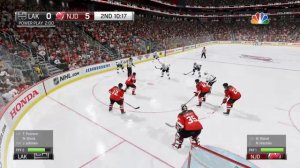 NHL 18 PS4. REGULAR SEASON 2017-2018: Los Angeles KINGS VS New Jersey DEVILS. 12.12.2017. (NBCSN) !