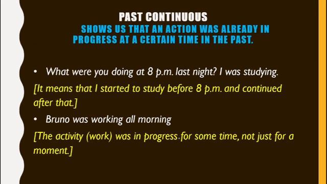 Simple Past vs Past Continuous смотреть онлайн