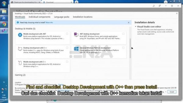 Fix Flutter Issues, Visual Studio not installed and Install Desktop Development with C++
