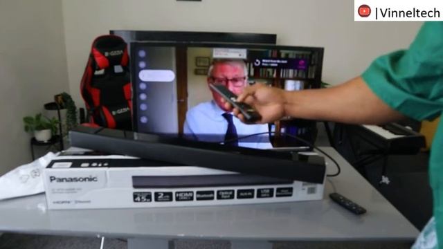 How to Set up and Connect Panasonic SC- HTB100 Soundbar To TV With HDMI ARC смотреть онлайн