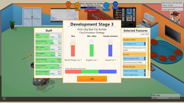 Game Dev Tycoon - Part 19 - Rick's Big Bad City Builder смотреть онлайн