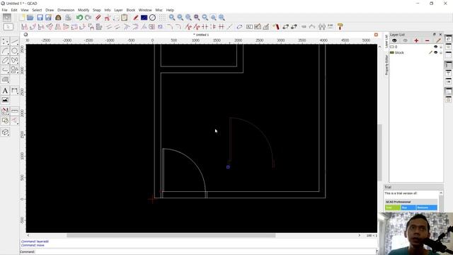 QCAD Basic 2D Floor Plan For Beginner смотреть онлайн