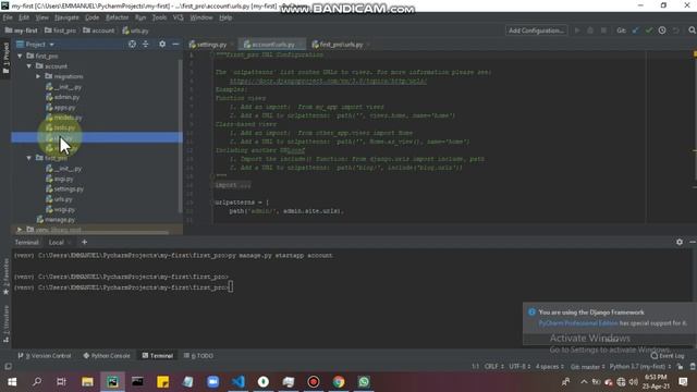 Connect Django-MongoDb and how to create authentication in django смотреть онлайн