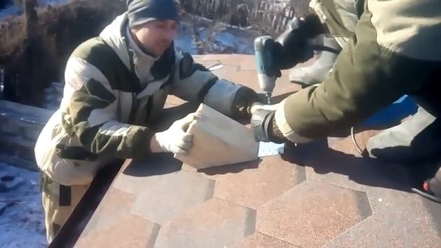 Приспособление для удобства монтажа Гибкой черепицы смотреть онлайн