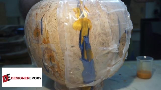 Woodturning - Cherry Burl Vase And Designer Epoxy