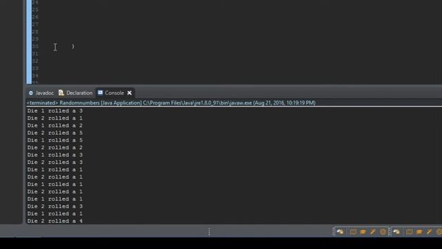 Beginner Java Tutorial - Random Number Generator - Part 4 (Dice Roll Program) смотреть онлайн