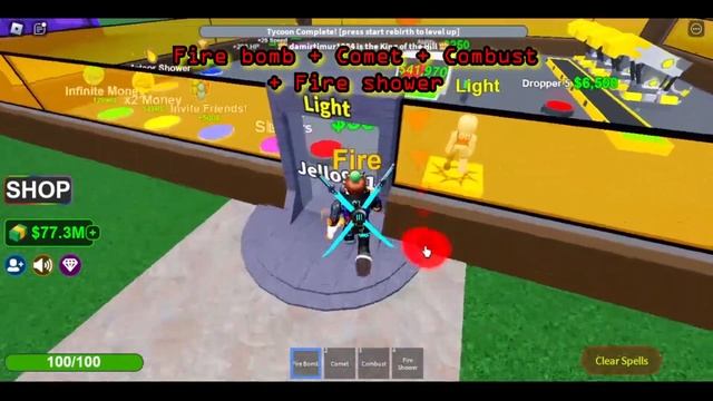 Fire combos! (Elemental Powers Tycoon) смотреть онлайн