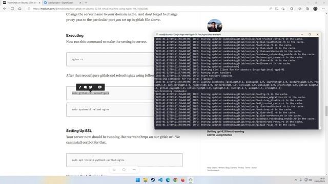 Host Gitlab on Ubuntu 22.04 Virtual Machine смотреть онлайн