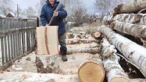 Колю дрова и получаю удовольствие